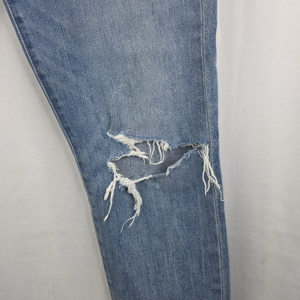 Madewell Women’s The Perfect Vintage High Rise Denim  Distressed Raw Hem Size 28